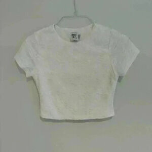 Princess Polly White Crop Top US 6 Like New